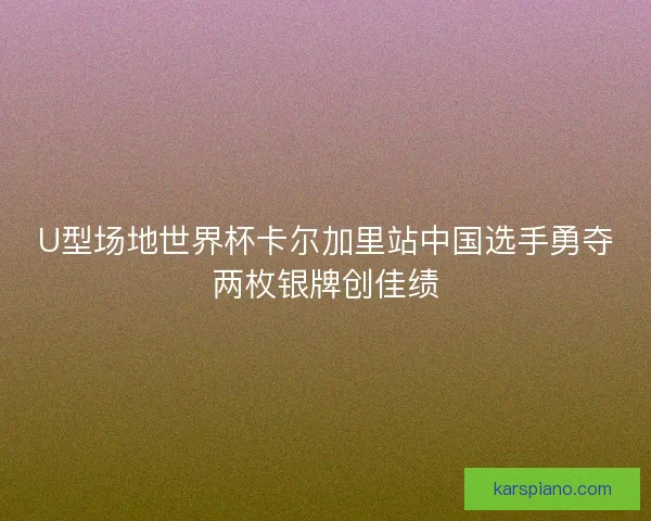 U型场地世界杯卡尔加里站中国选手勇夺两枚银牌创佳绩 U型场地世界杯卡尔加里站中国选手勇夺两枚银牌创佳绩